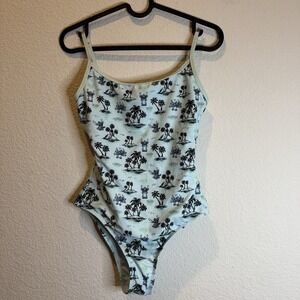 Disney store size XS blue stitch one piece swim‎ suit bathing Surf Family Match